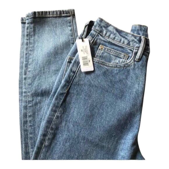 WeWoreWhat NWT The Danielle High Rise Straight Jean in Spring St Hole, 25 - Picture 3 of 16